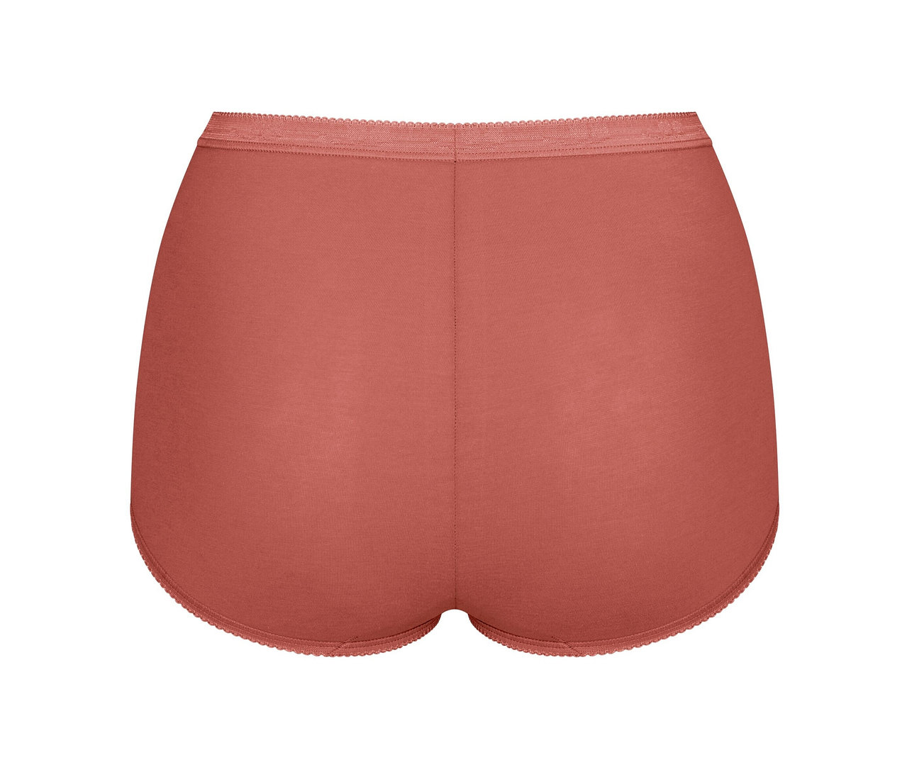 Detailansicht der Rückseite eines orangefarbenen Sloggi Basic+ Maxi C3P.
