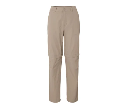 Beige 2-in-1-Funktionshose.