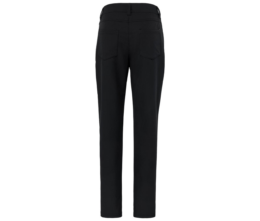 Schwarze Hose auf weißem Hintergrund.