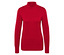 Feinstrick-Rollkragenpullover, rot