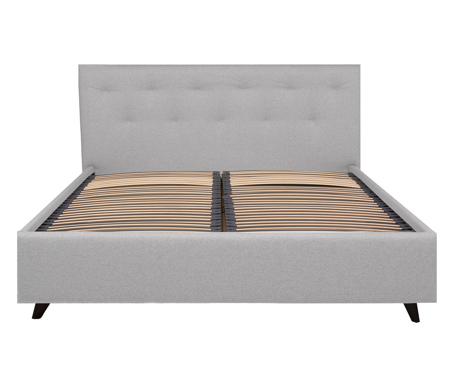 Helles graues TEMPUR FORM™ Bett DOTS, 180 x 200 cm.