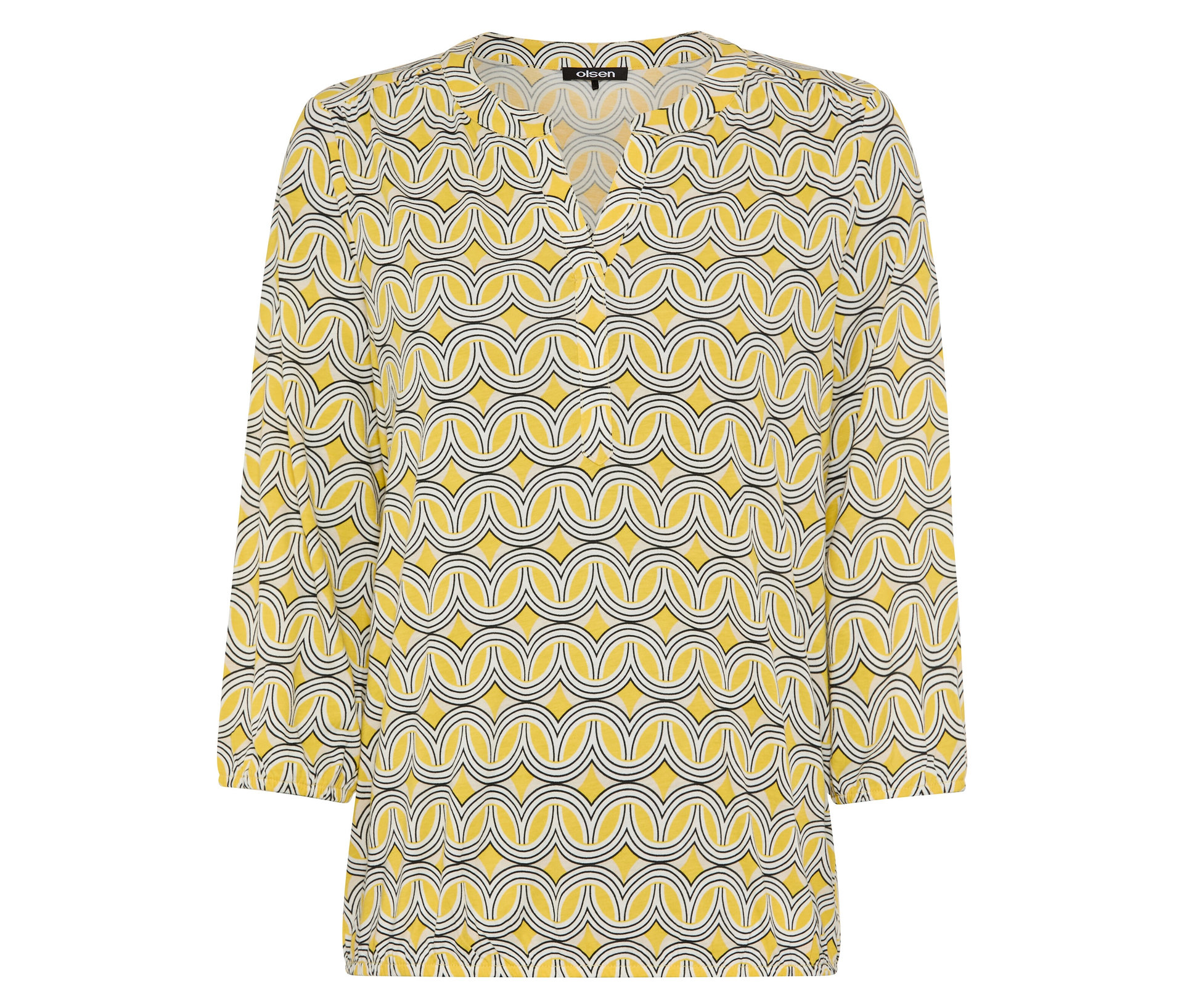 Olsen 3/4-Blusenshirt - Damen - Gr. 40 - print - print