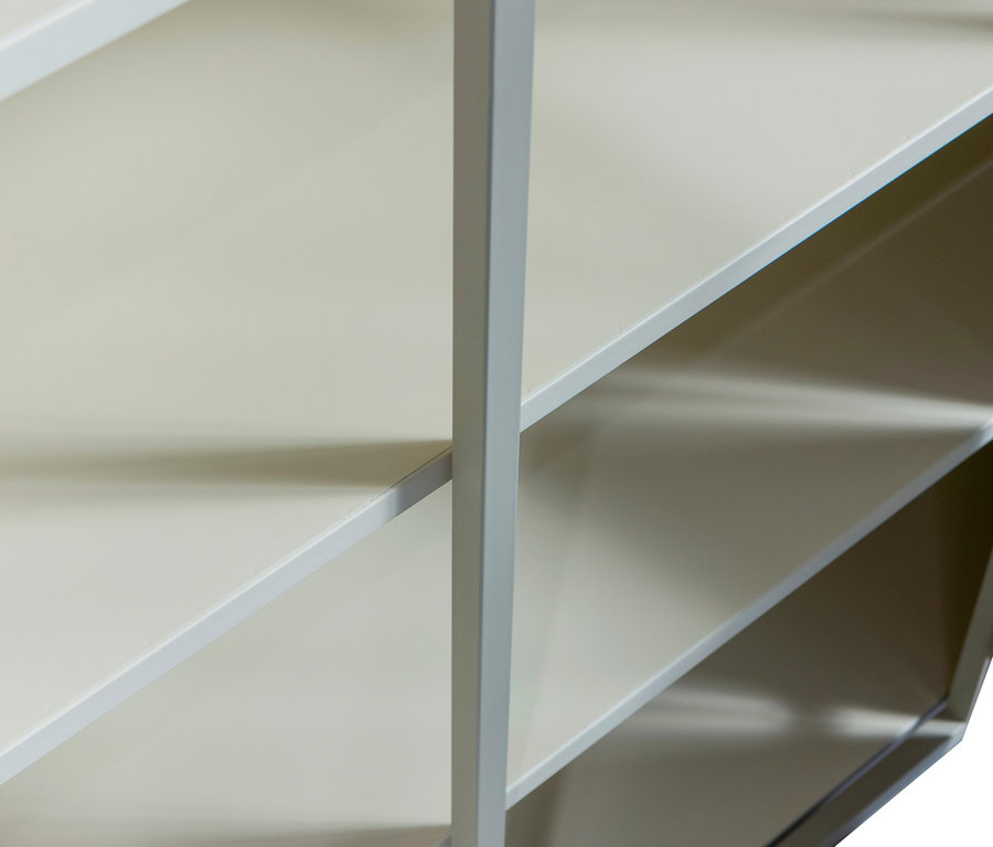 Detailansicht eines BePureHome »Exhibit« Metallschranks in Khaki.