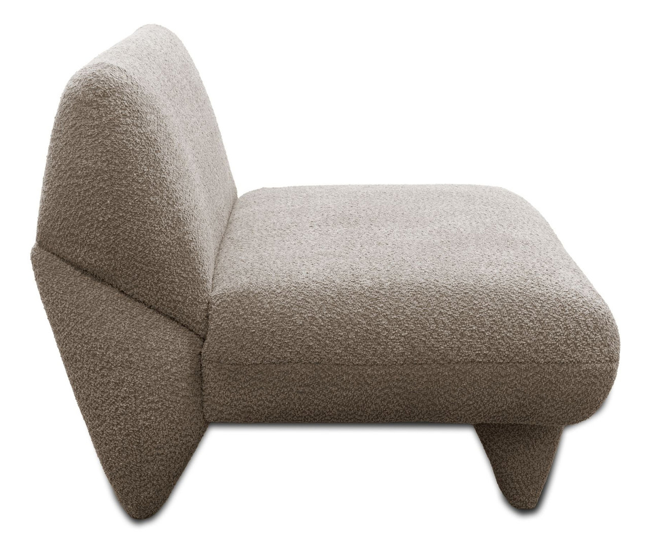 Seitenansicht des beigen Domo Sofas »Alicante«.