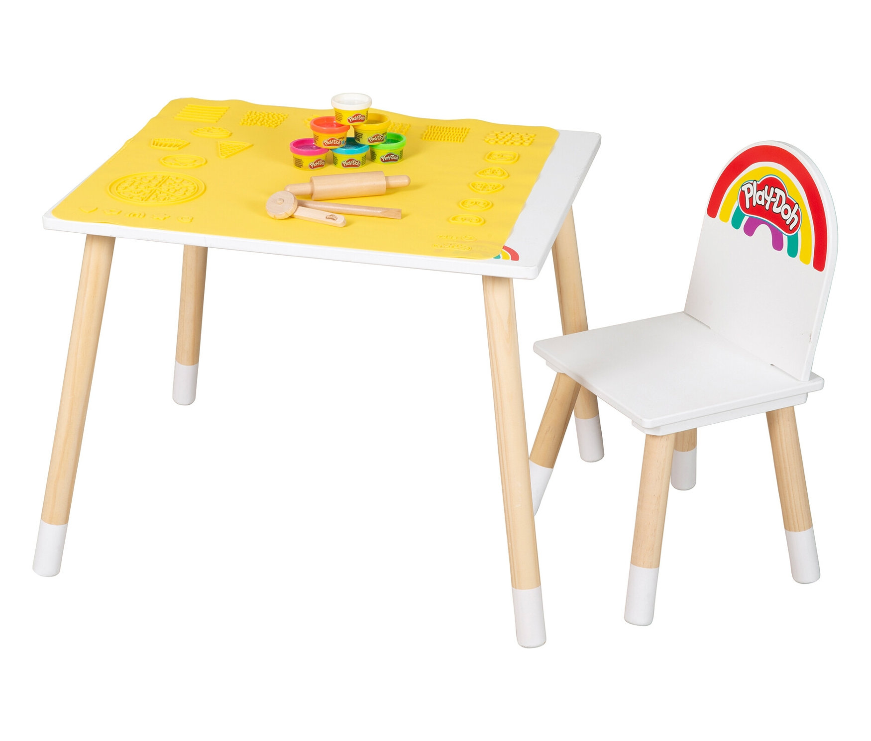 Roba x Play-Doh kreatives Sitzgruppen-Set - 26,5x26,5x54cm -