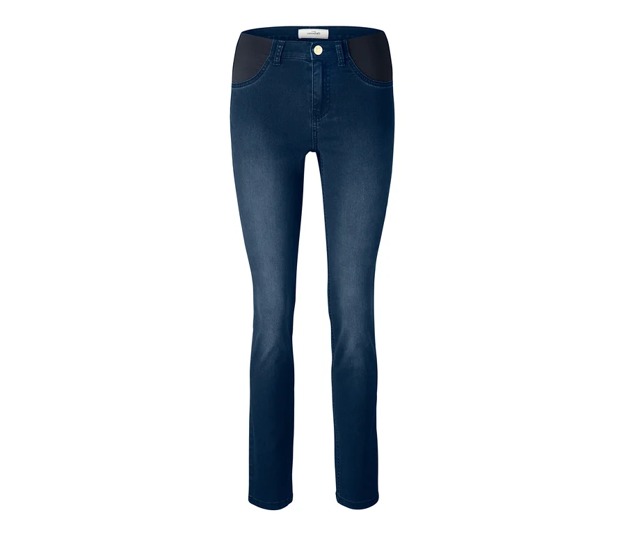 Blaue Jeans mit Komfortbund.