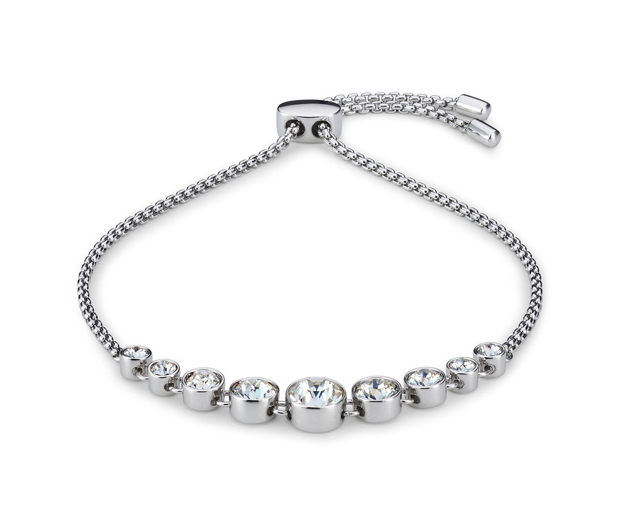Armband, verziert mit Swarovski® Kristallen auf weißem Hintergrund.