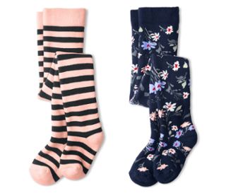 Dunkelblau mit floralem Dessin und dunkelblau-rosa gestreift 