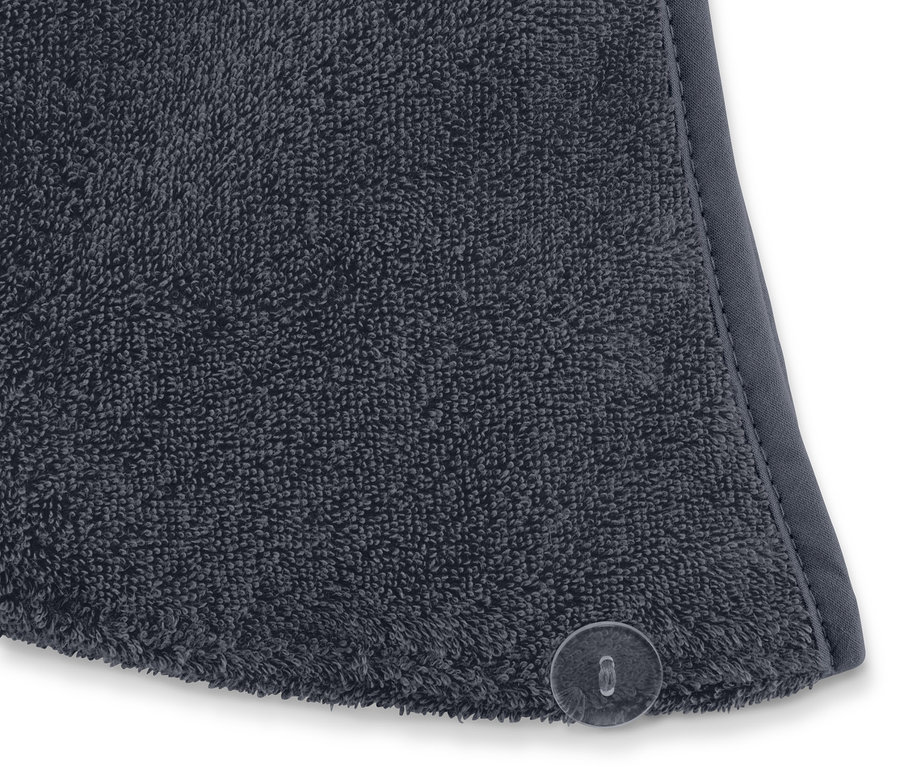 Detailaufnahme eines Turban-Handtuchs.