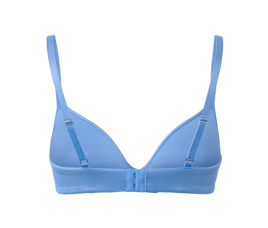 Blauer Softschalen-BH von hinten.