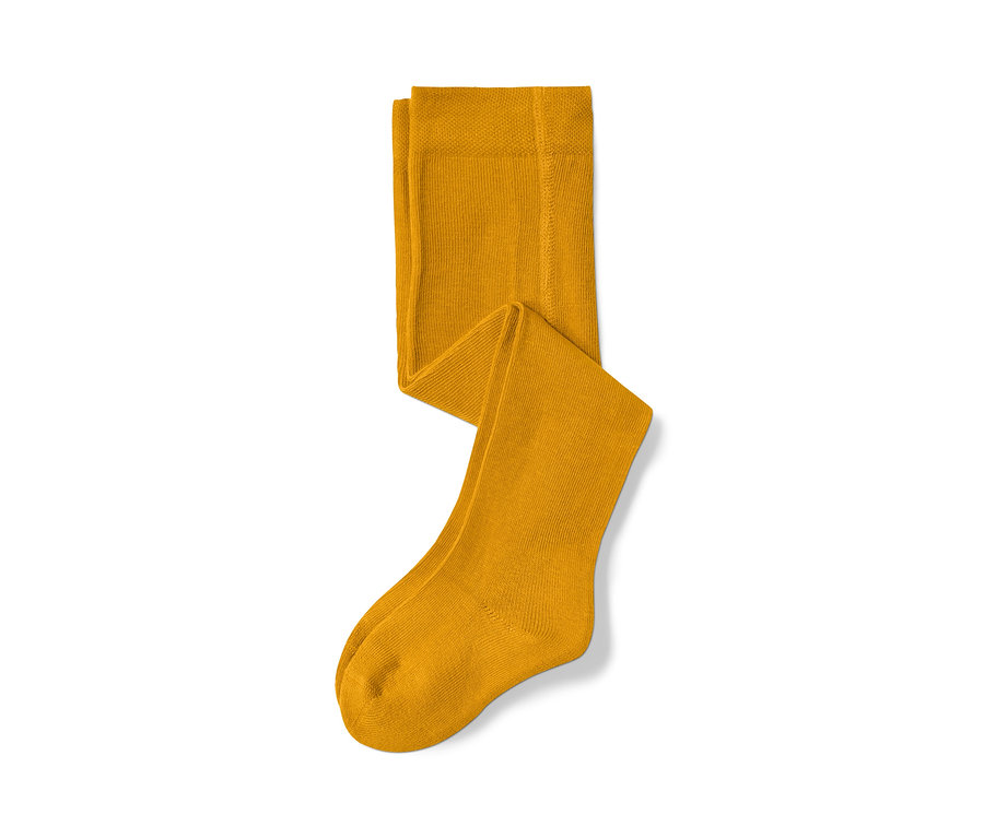 Goldene Strumpfhose mit Blumenmuster, 5 Paar.
