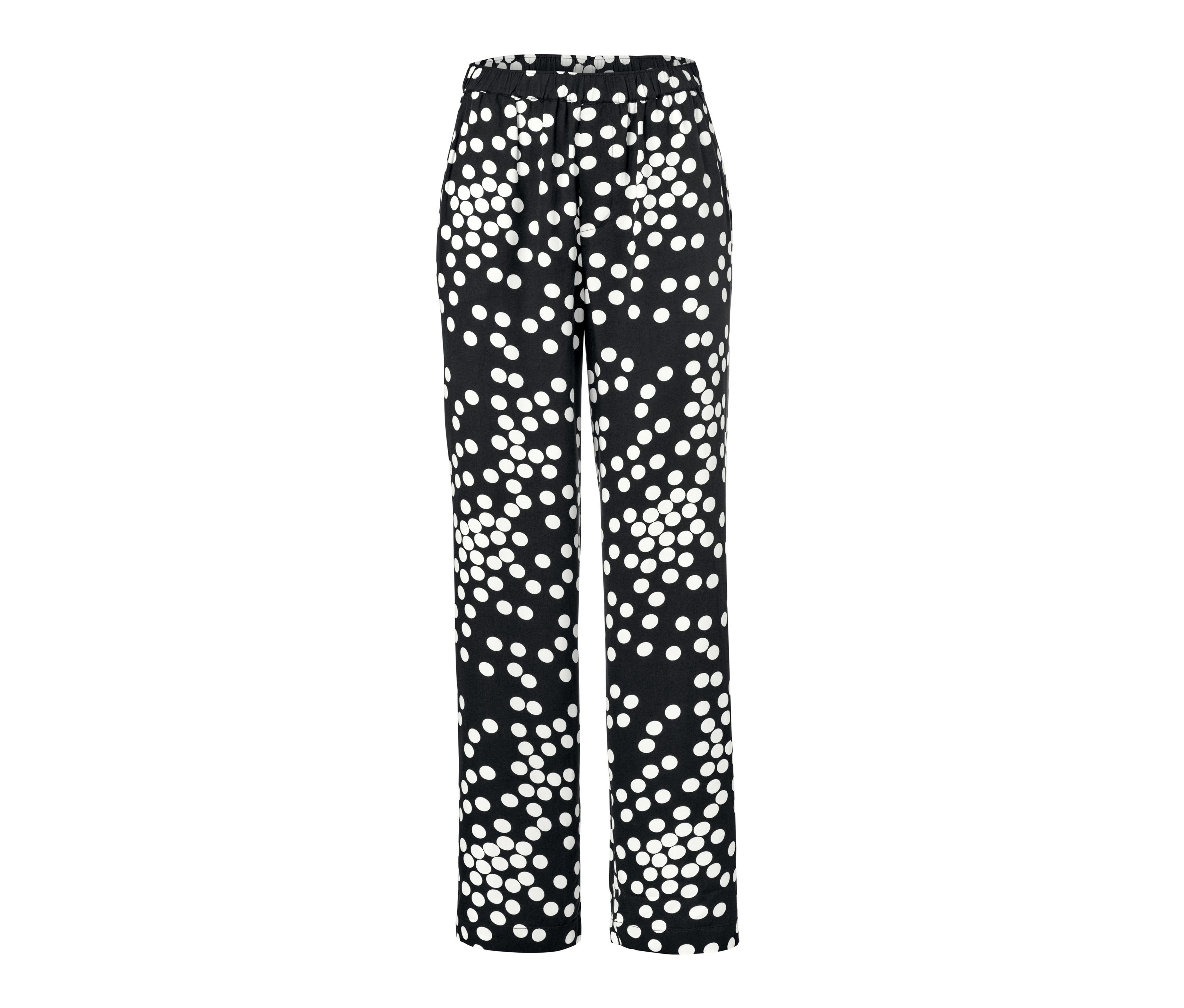 Tchibo - Gepunktete Webhose - Damen - Gr. 34 - schwarz/gepunktet