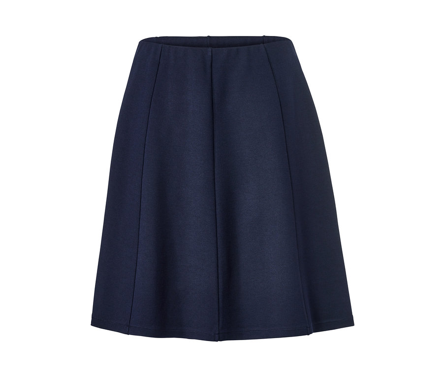 Dunkelblauer Jerseyrock.