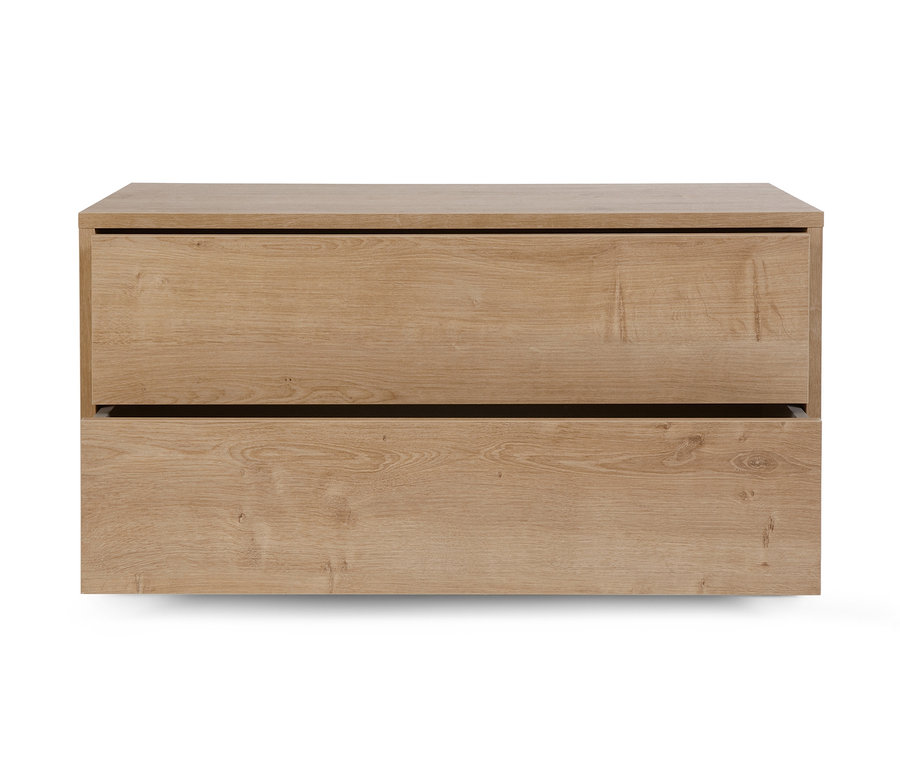 Regalmodul »Flemming«, ca. 75 x 37,5 cm, mit 2 Schubladen, Eichendekor.