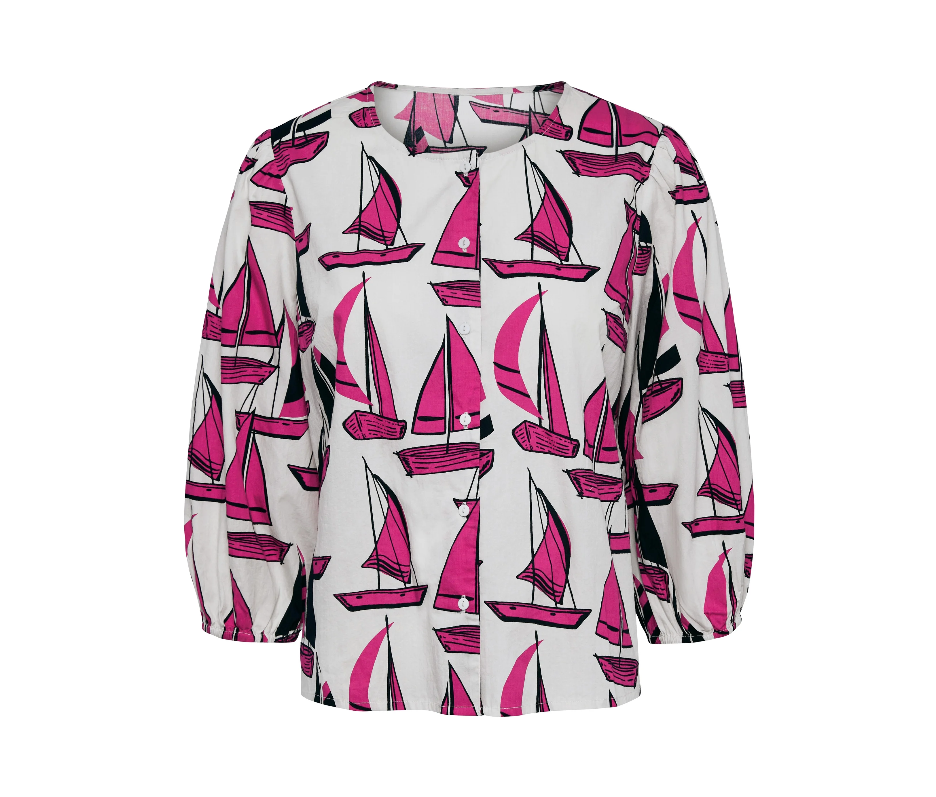Damen,Figurformender günstig Kaufen-Tchibo - Bluse mit Print - Damen - Gr. 36 - weiß. Tchibo - Bluse mit Print - Damen - Gr. 36 - weiß <![CDATA[Bluse mit Print Farbe: Cremefarben mit pink-schwarzem Print Material: 100% Baumwolle (aus ökologischem Anbau) Maße: Gesamtlänge ca. 59 cm