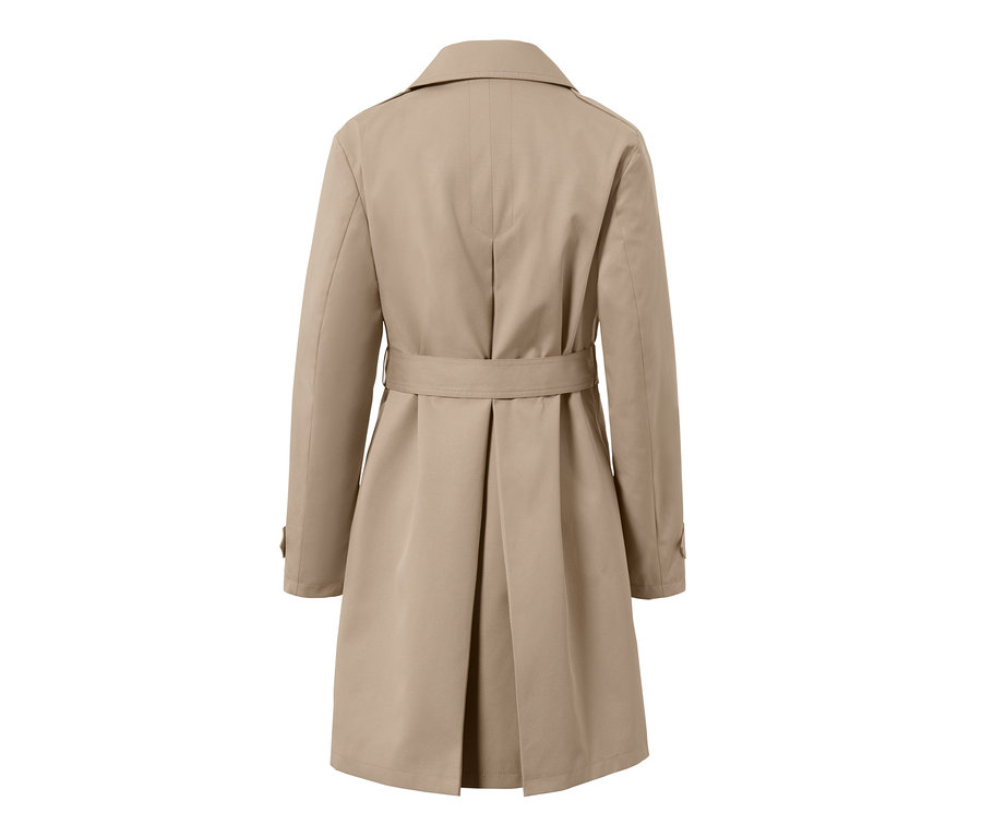 Rückansicht eines Trenchcoats.