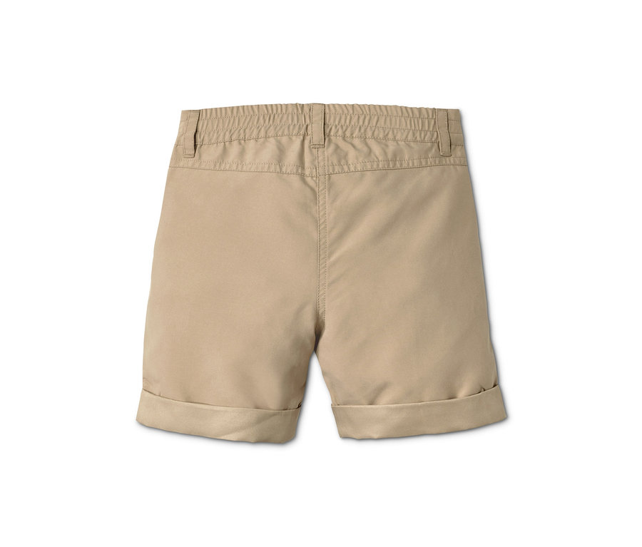 Beige 2-in-1-Funktionsshorts von hinten.
