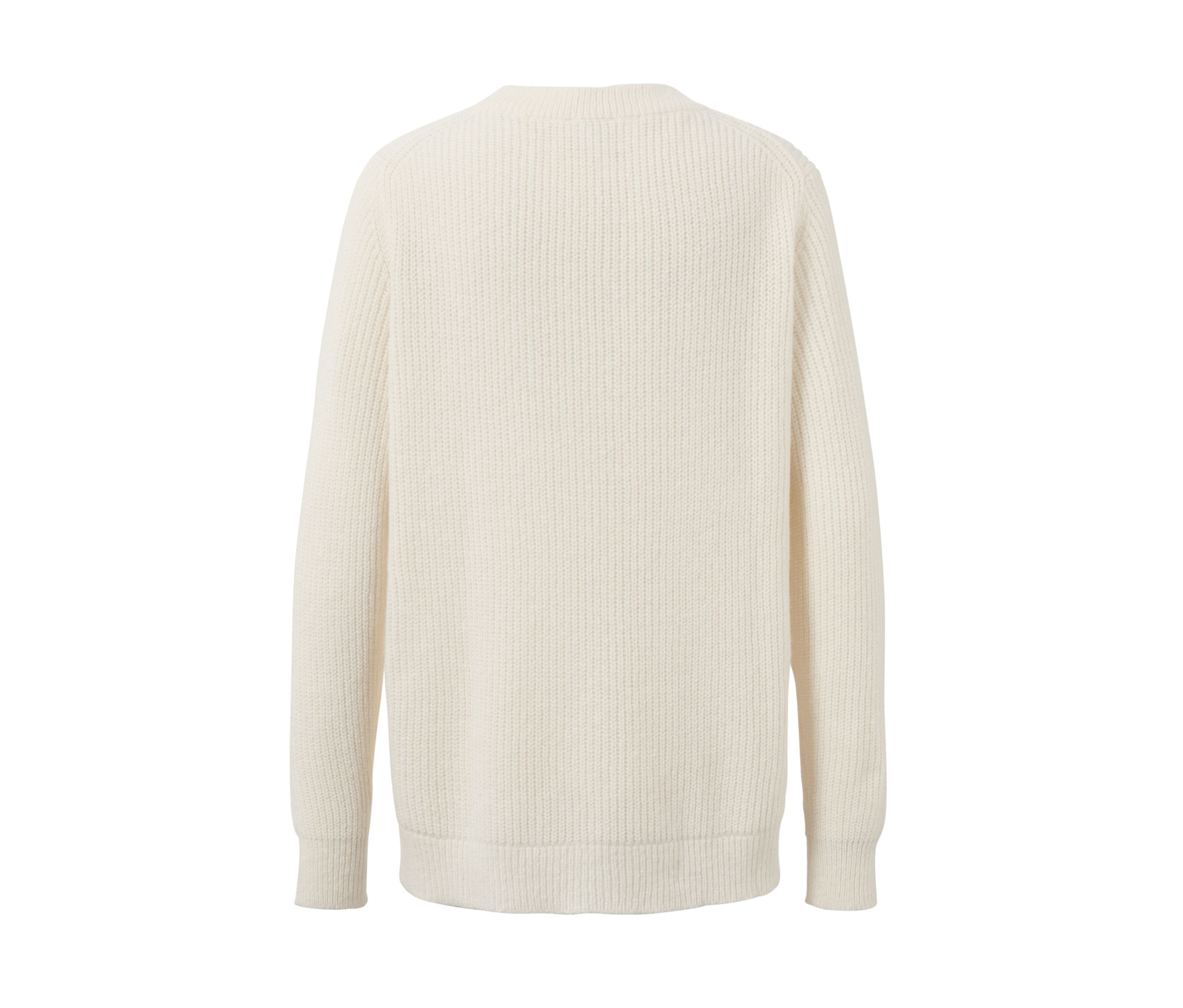 Thumbnail - Tchibo - Strickpullover mit Herz-Jacquard - Damen - Gr. XL - creme/jacquard