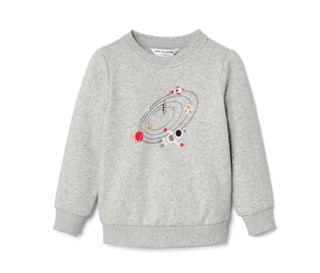 Grau mit mehrfarbigem Outerspace-Print