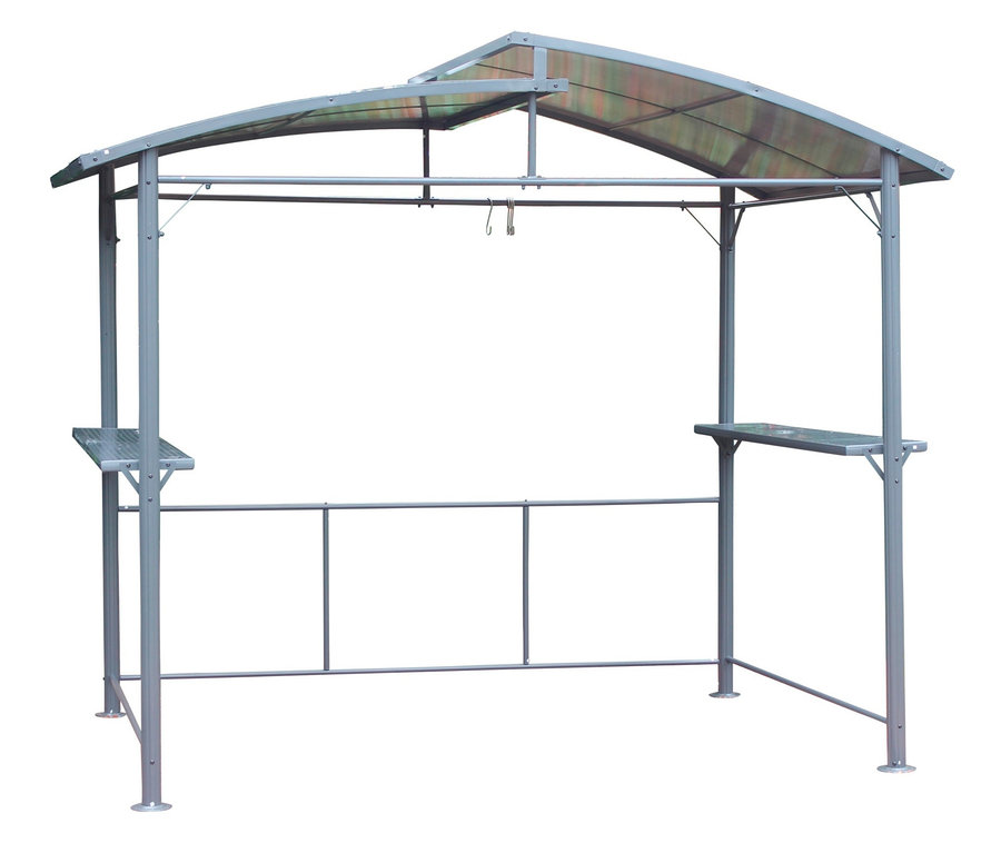 Grauer Profi-Grillpavillon, XXL.