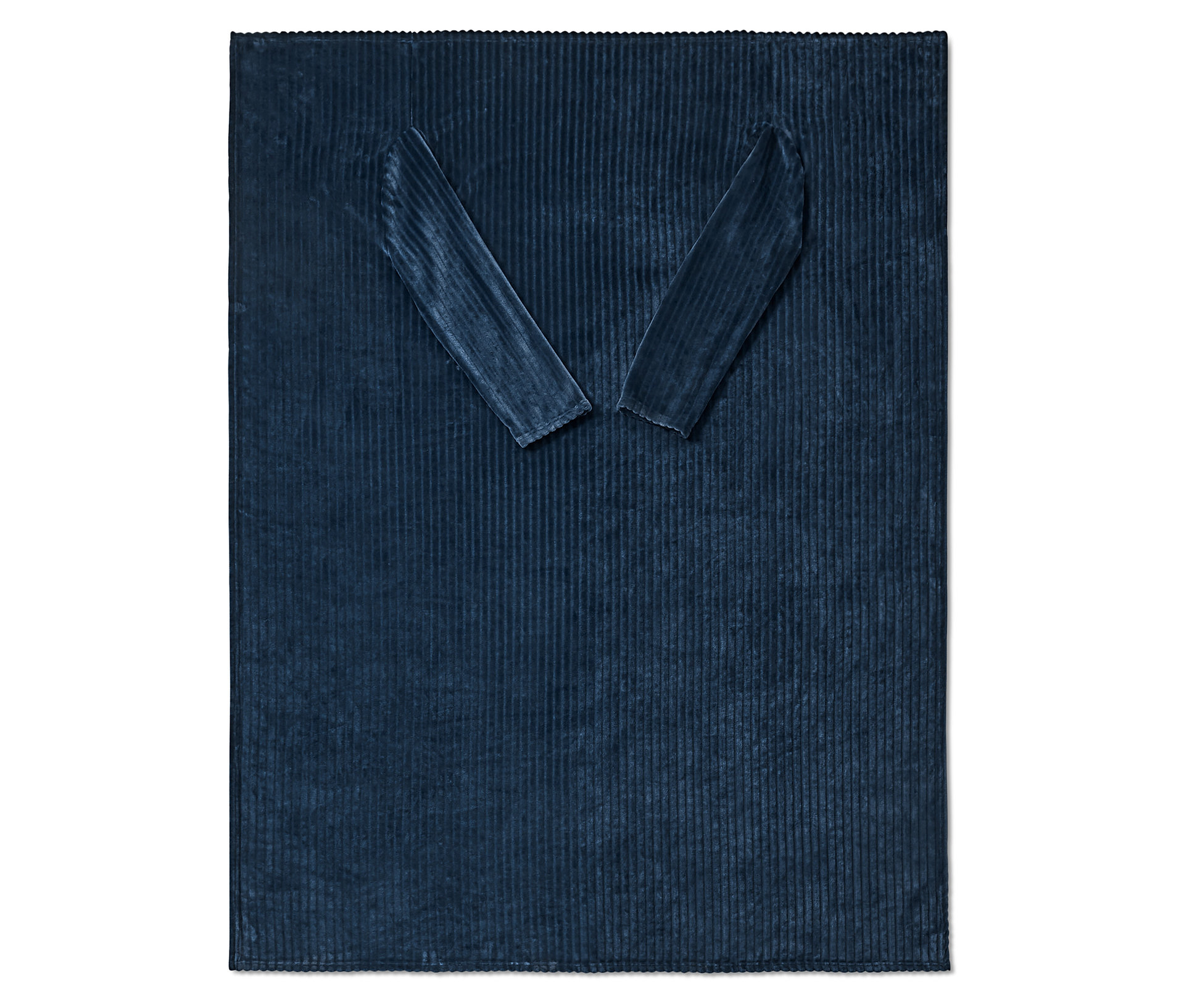 Kuscheldecke mit integrierten Ärmeln - dunkelblau - dunkelblau