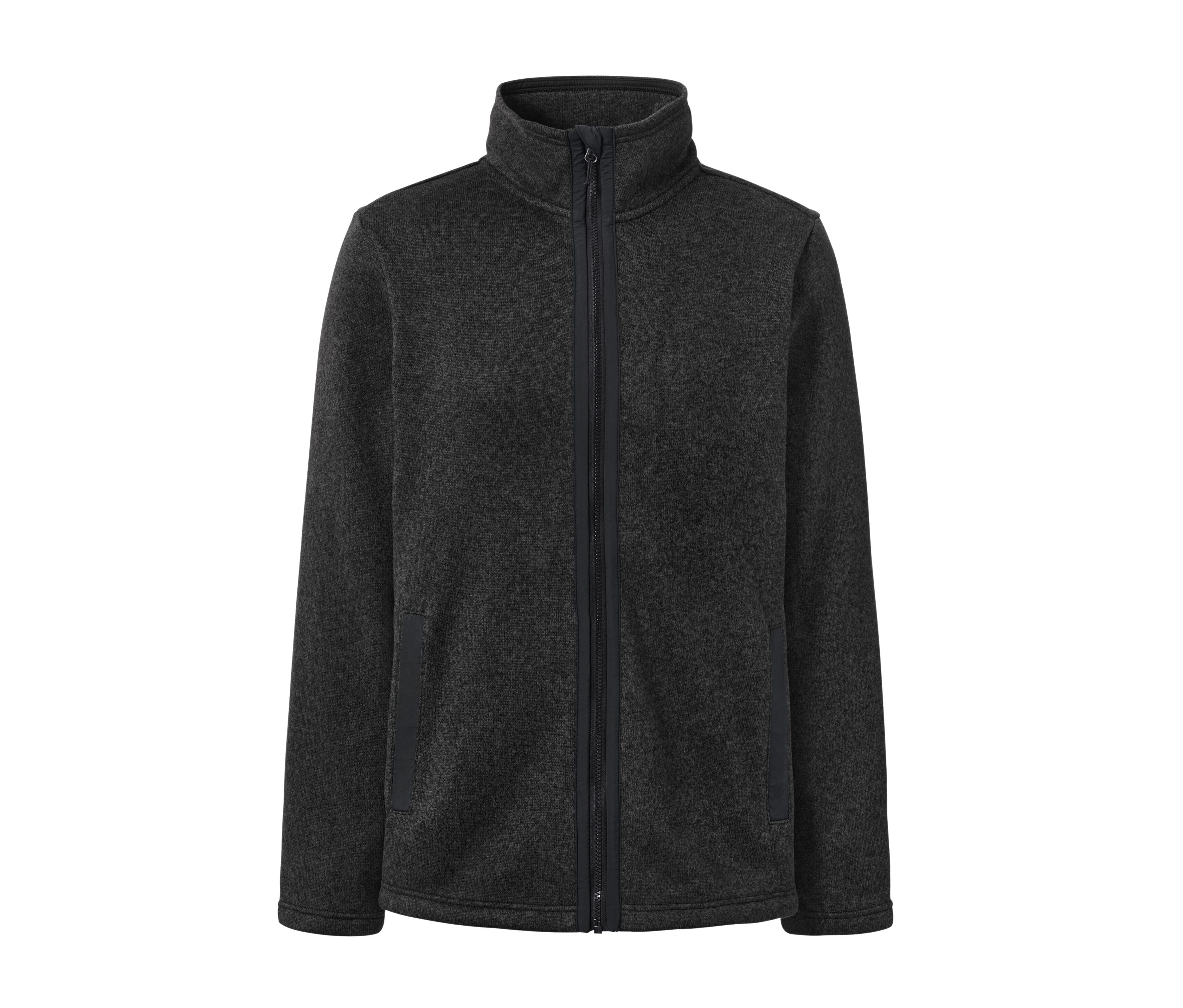 Tchibo - Strickfleece-Jacke - Herren - Gr. M - anthrazit
