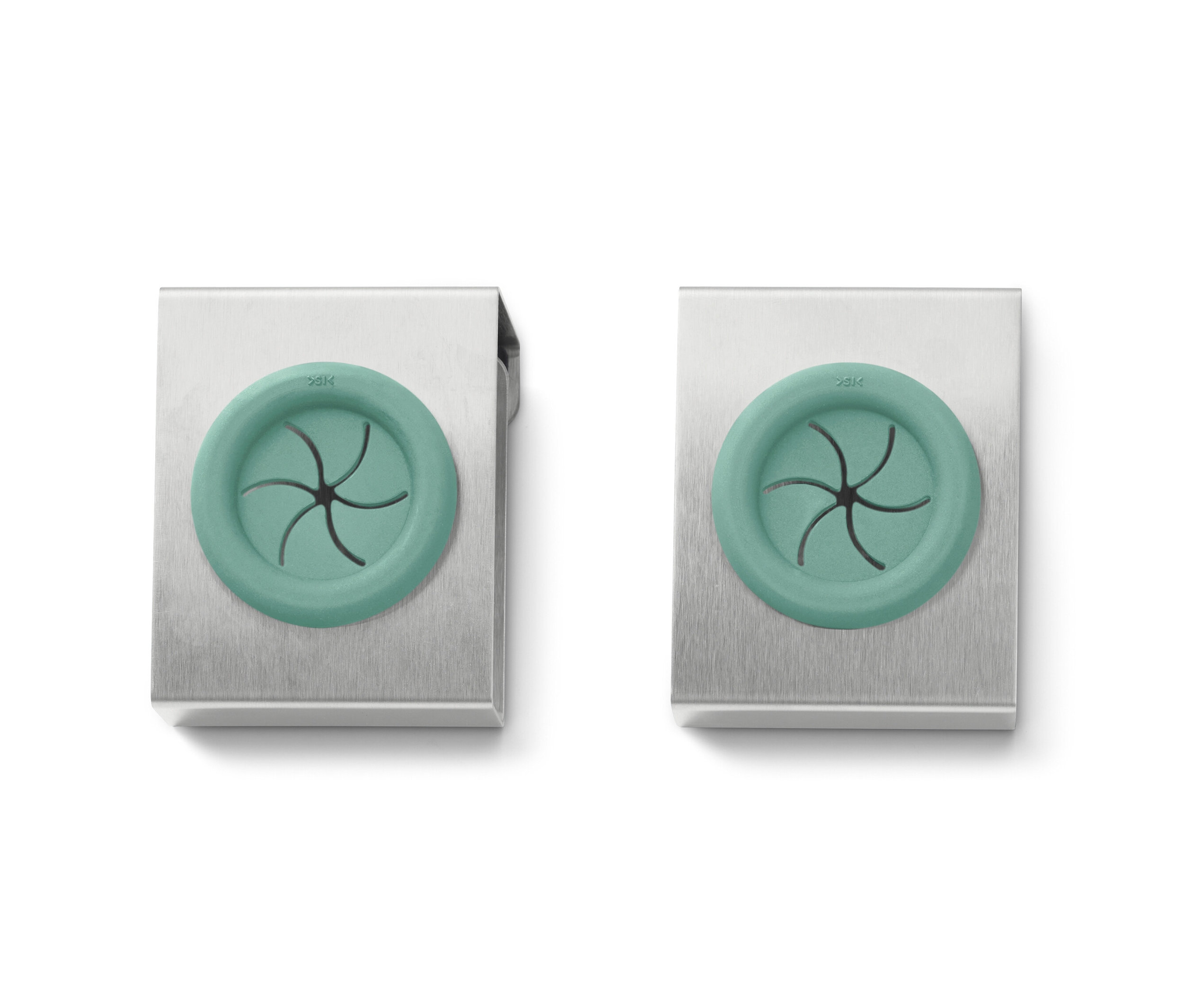 Tchibo - 2 Geschirrtuchhalter - silber