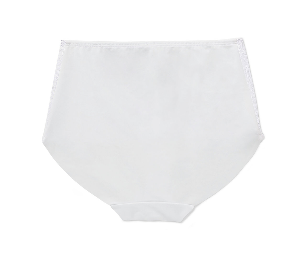 Weiße Highwaist-Panty.