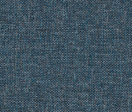 Nahaufnahme der Textur eines blauen »Jules« Sofas der DOMO collection.