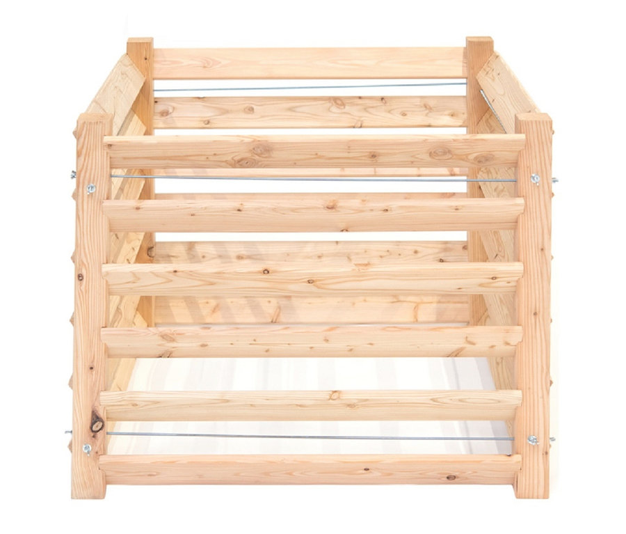 Komposter aus Lärchenholz, 100 cm.