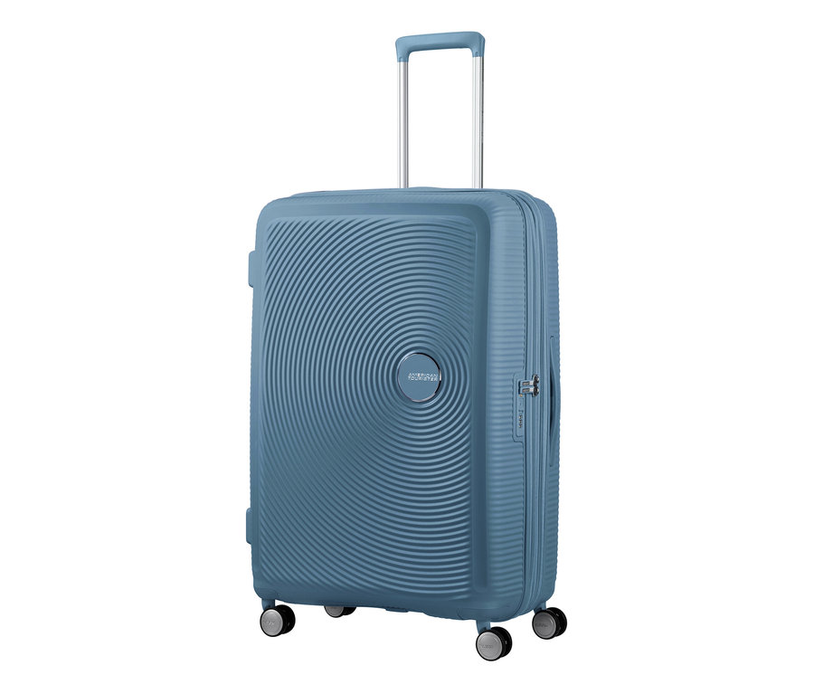 Blauer American Tourister Hartschalen-Koffer »Soundbox« Spinner, groß.