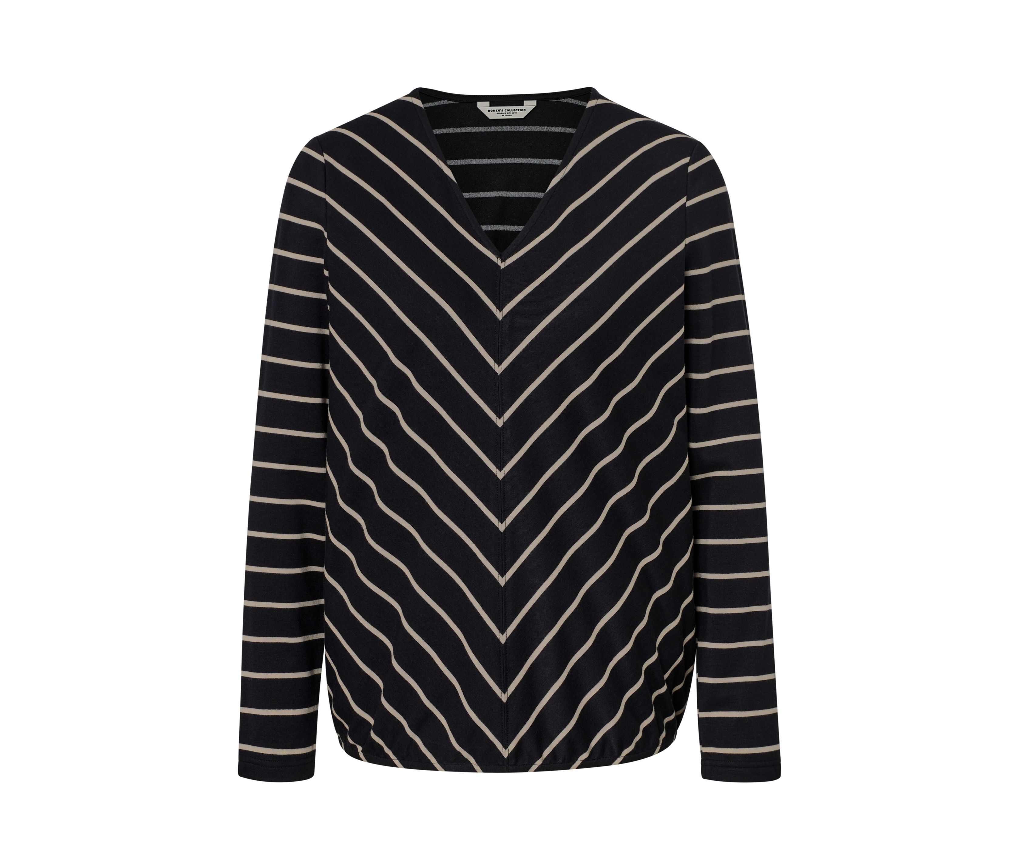 Thumbnail - Tchibo - Gestreiftes Blusenshirt aus Modal-Mix - Damen - Gr. L - weiß/gestreift
