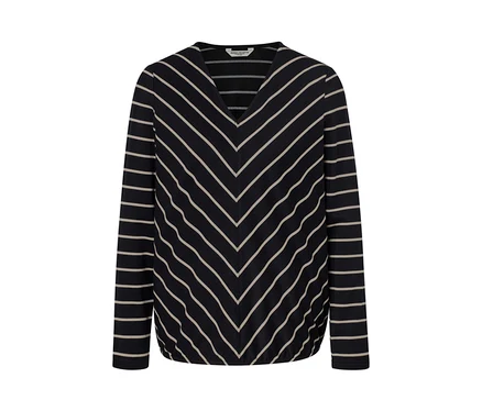 Gestreiftes Blusenshirt aus Modal-Mix.