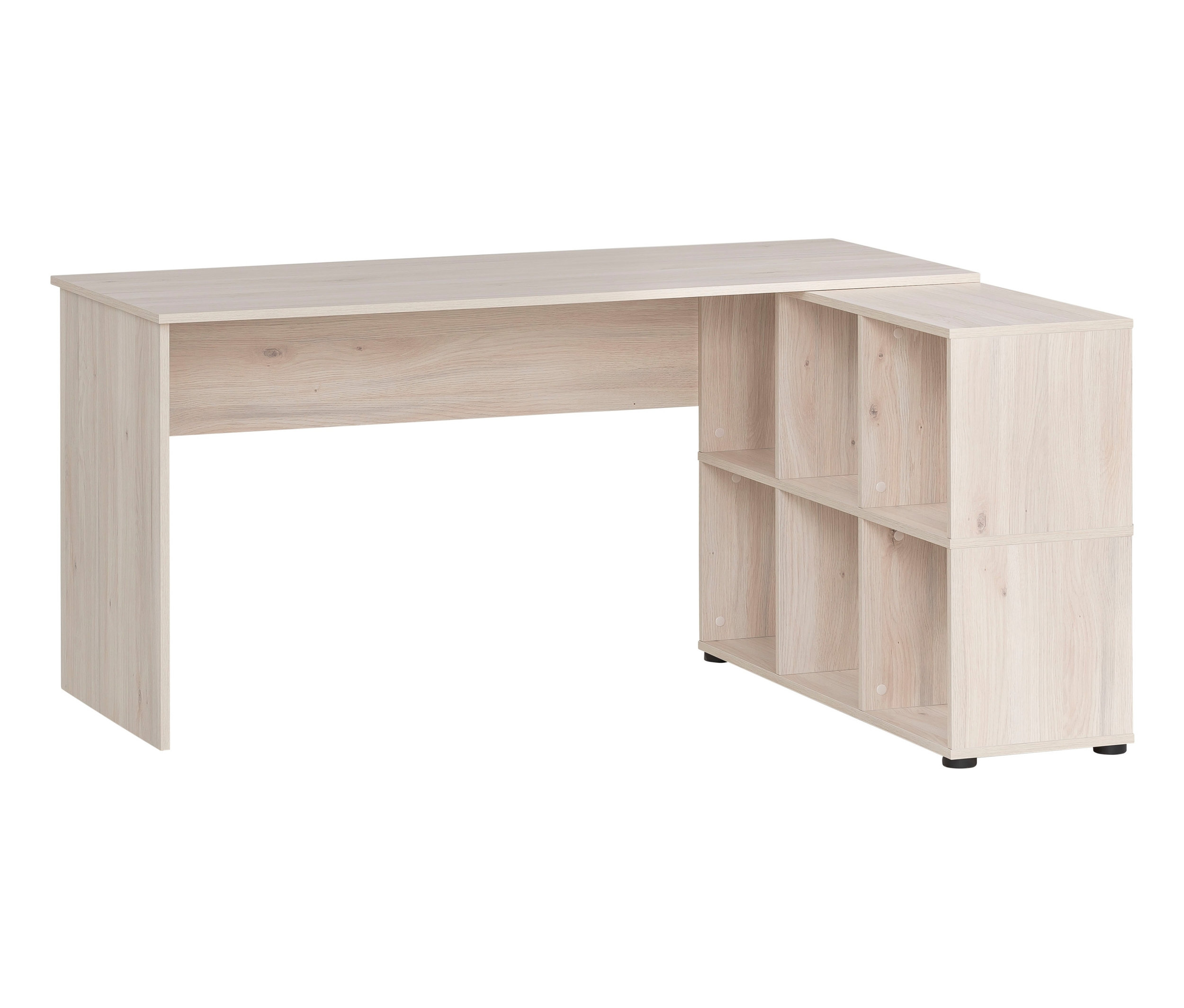 Schreibtisch mit integriertem Regal »Serie 400«, Sandeichen-Dekor.