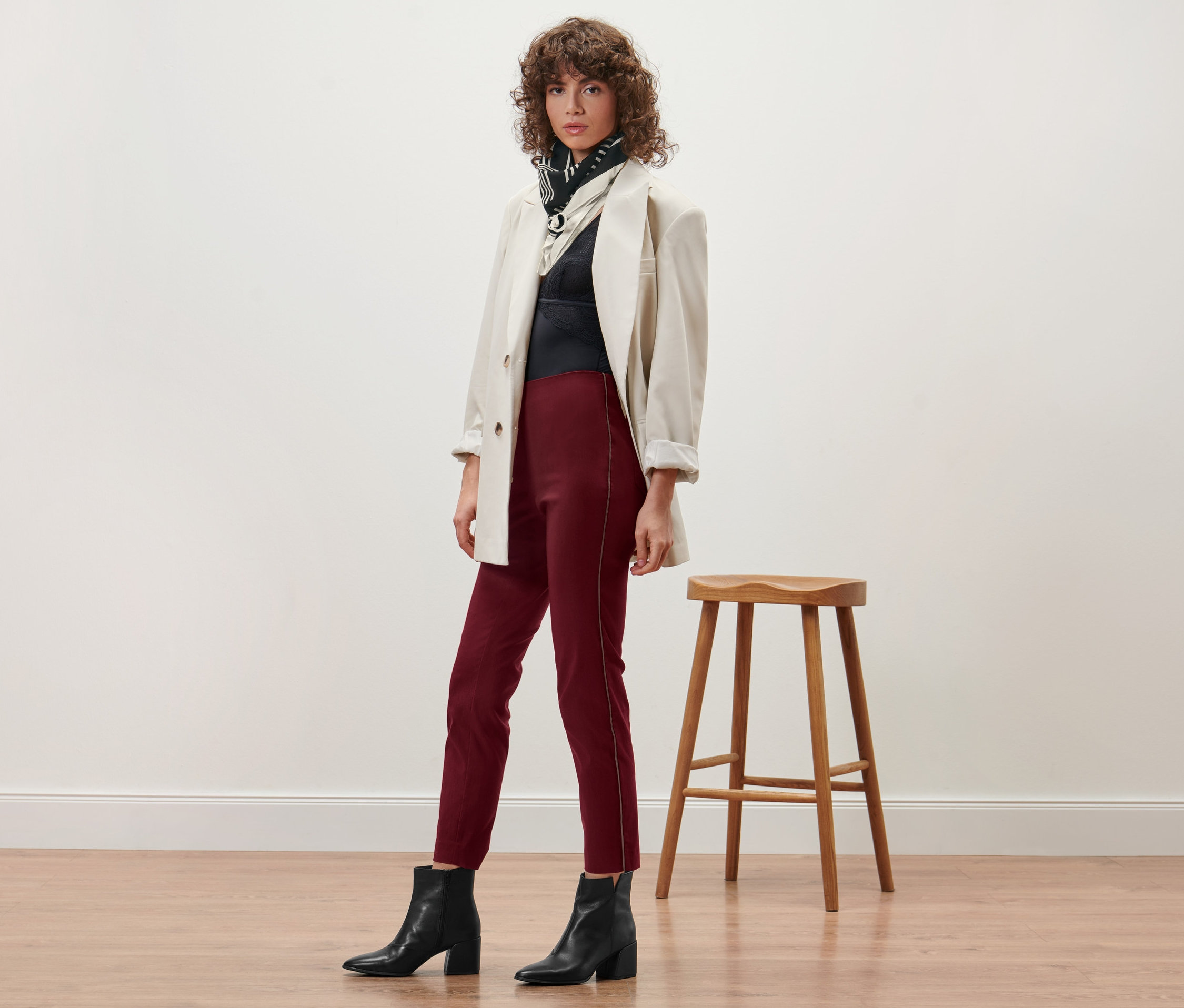 Thumbnail - Tchibo - Comfort-Hose - Damen - Gr. 34 - bordeaux