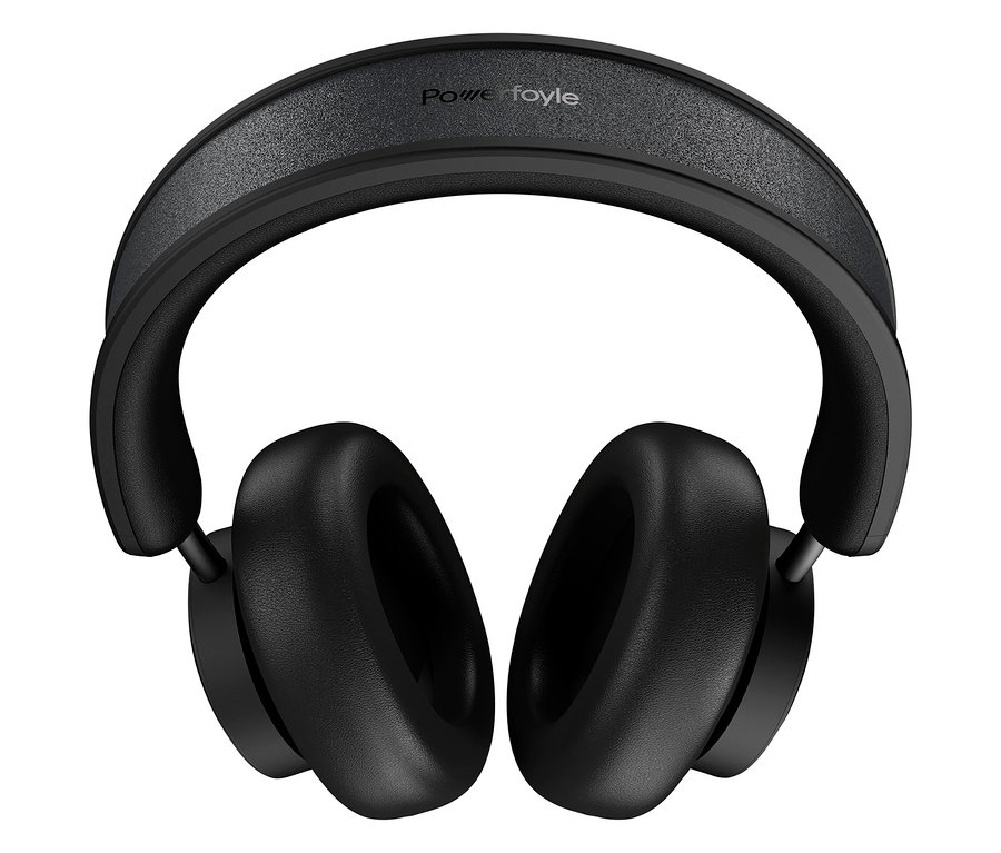 Schwarze Solarbetriebene Kopfhörer »Urbanista Los Angeles« vor einem weißen Hintergrund.