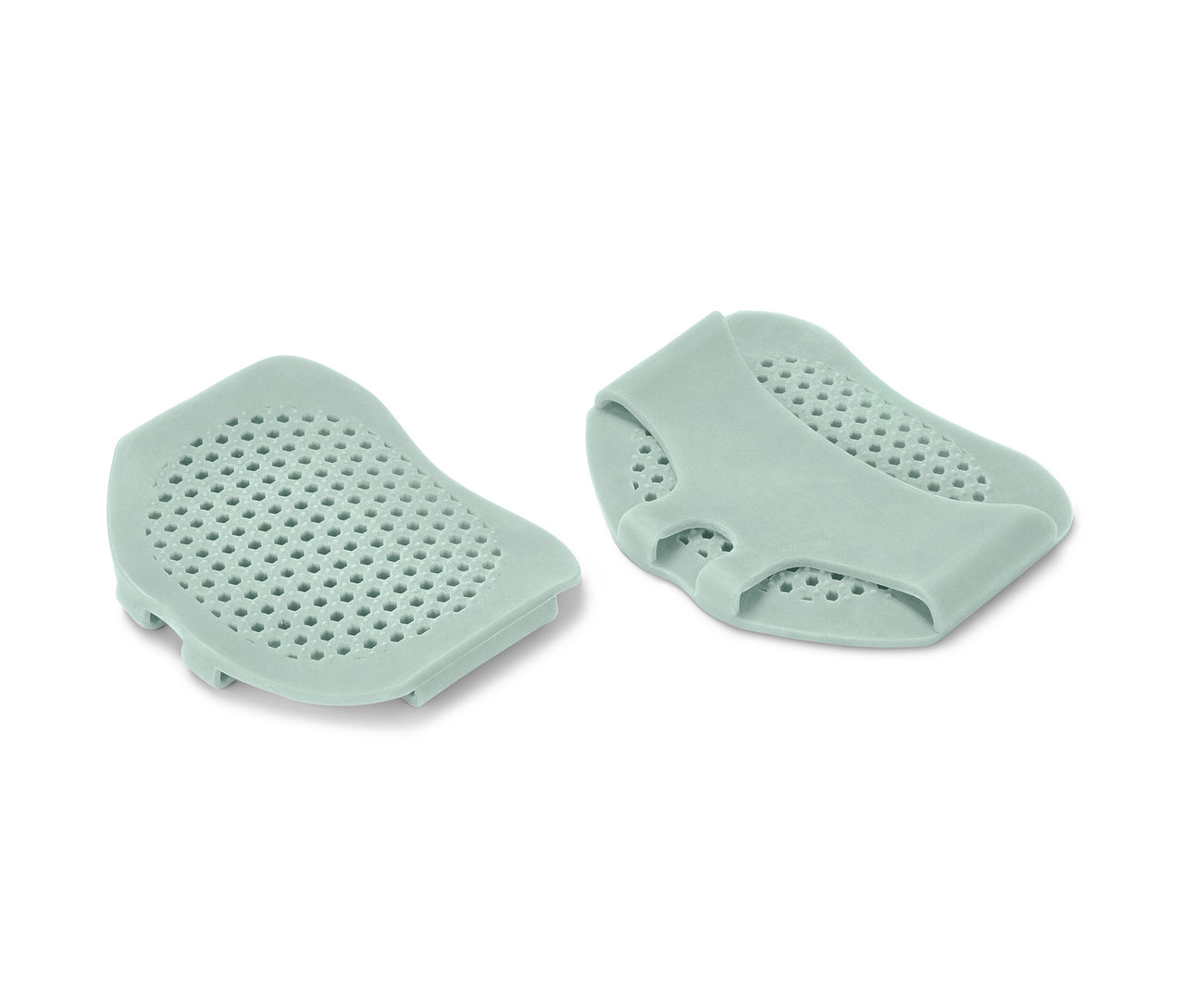 Zwei hellgrüne Ballenpolster.