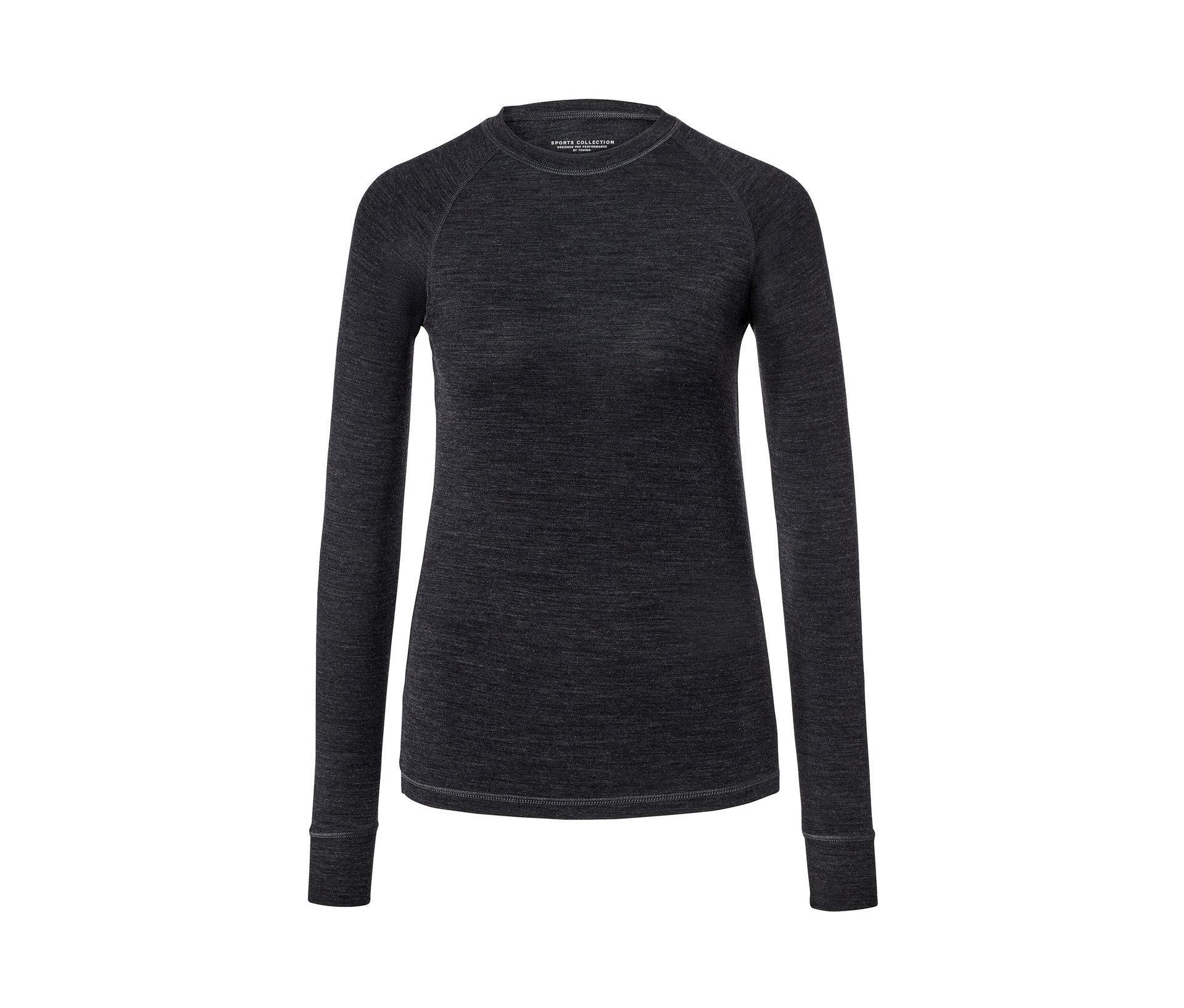 Funktionsshirt mit RWS-zertifizierter Wolle - Damen - Gr. XS - anthrazit - anthrazit