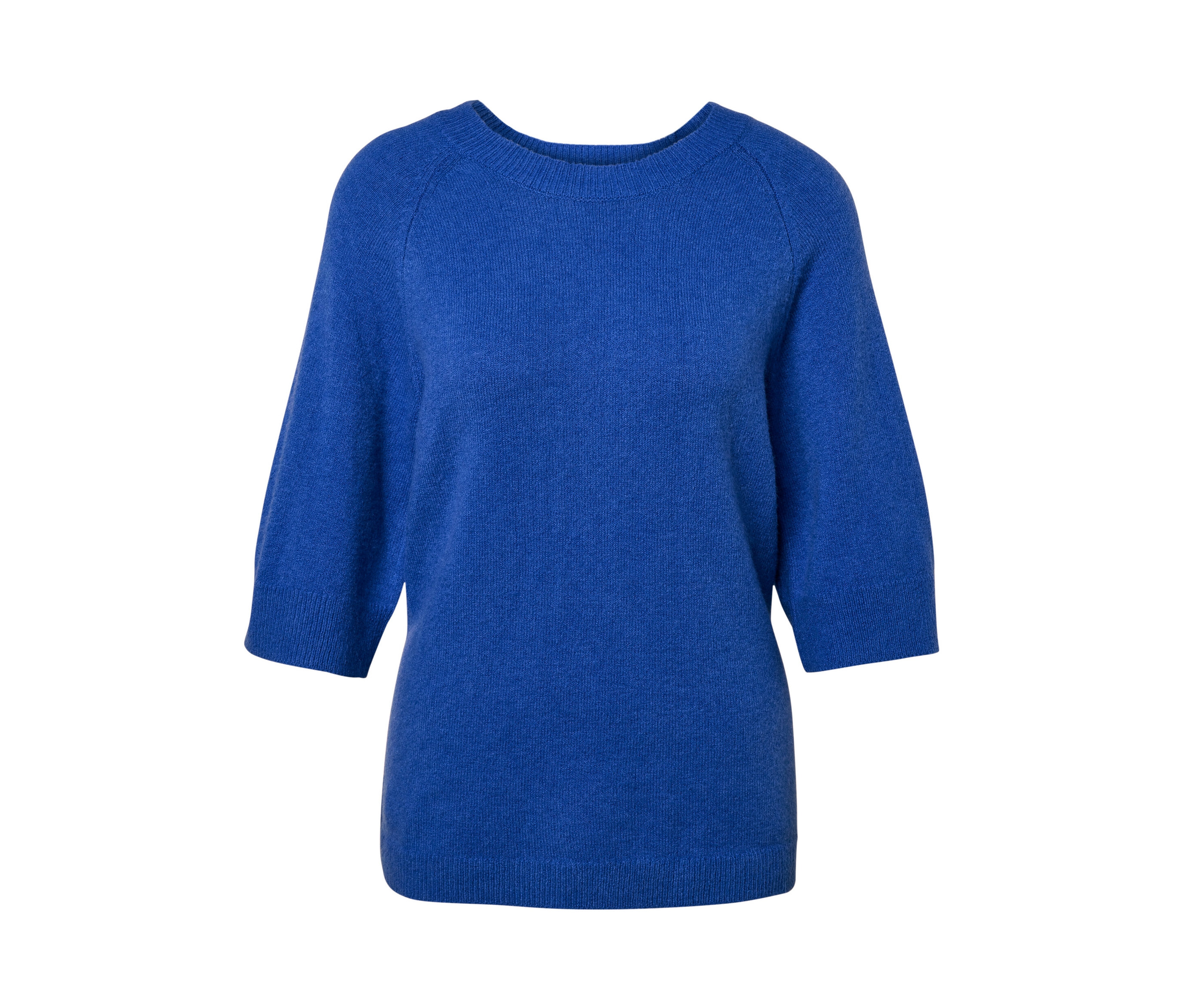 Strickpullover - Gr. S - blau - blau