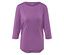 Lila Langarmshirt.