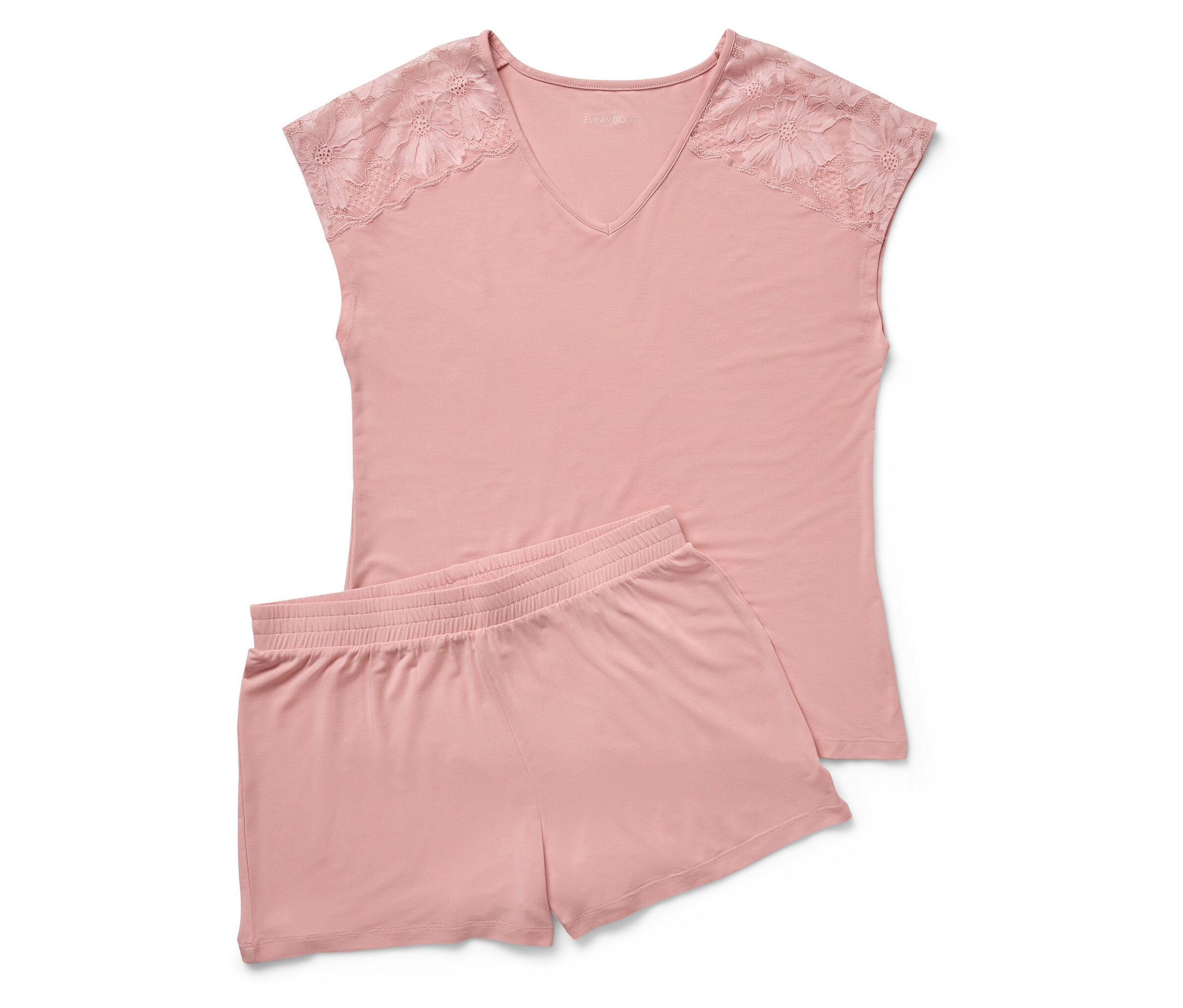 Tchibo - Shorty-Pyjama-Set - Damen - Gr. S - rosé