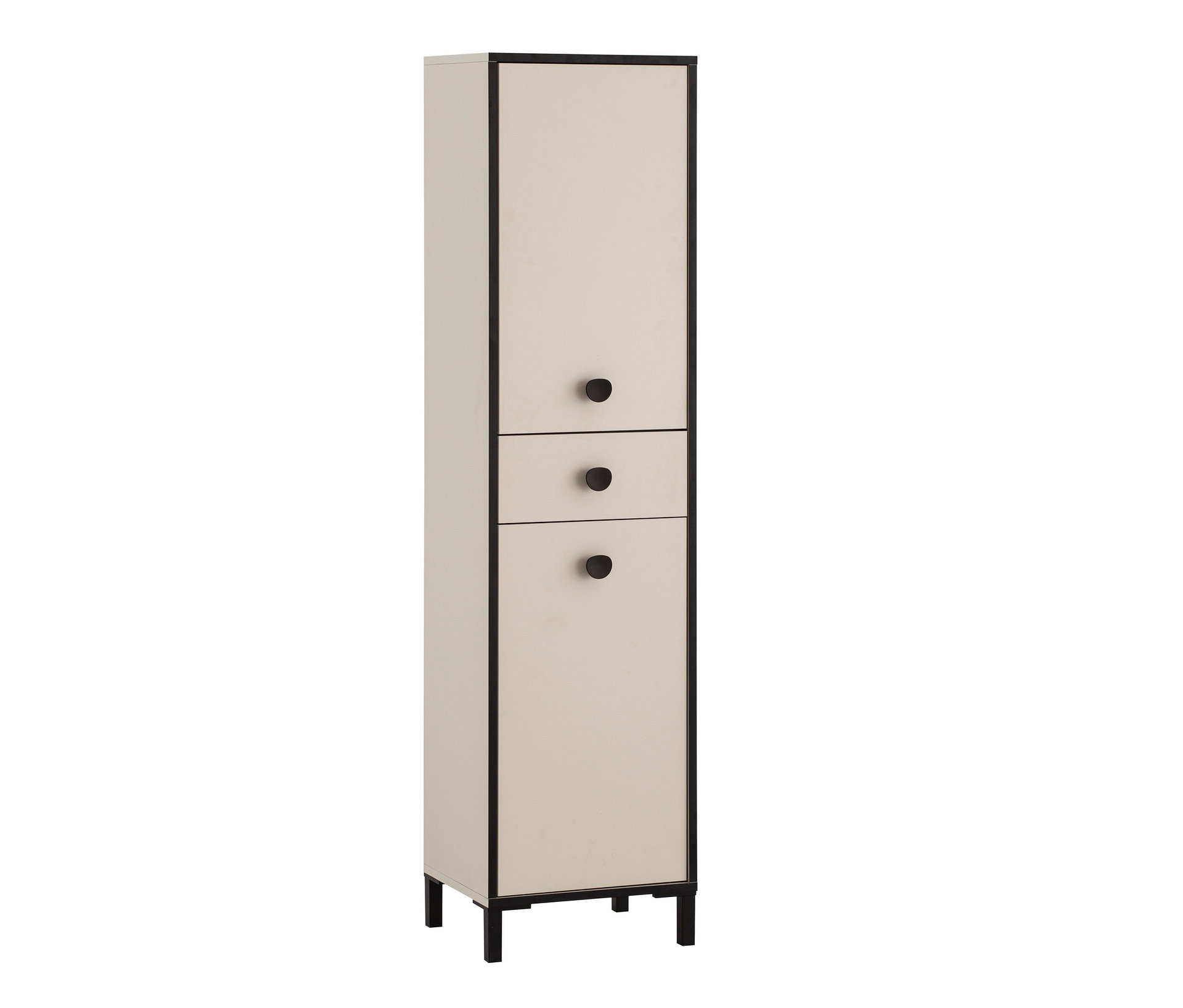 Tchibo - Hochschrank »Edda« - 40,5x33x163,5cm - schwarz -