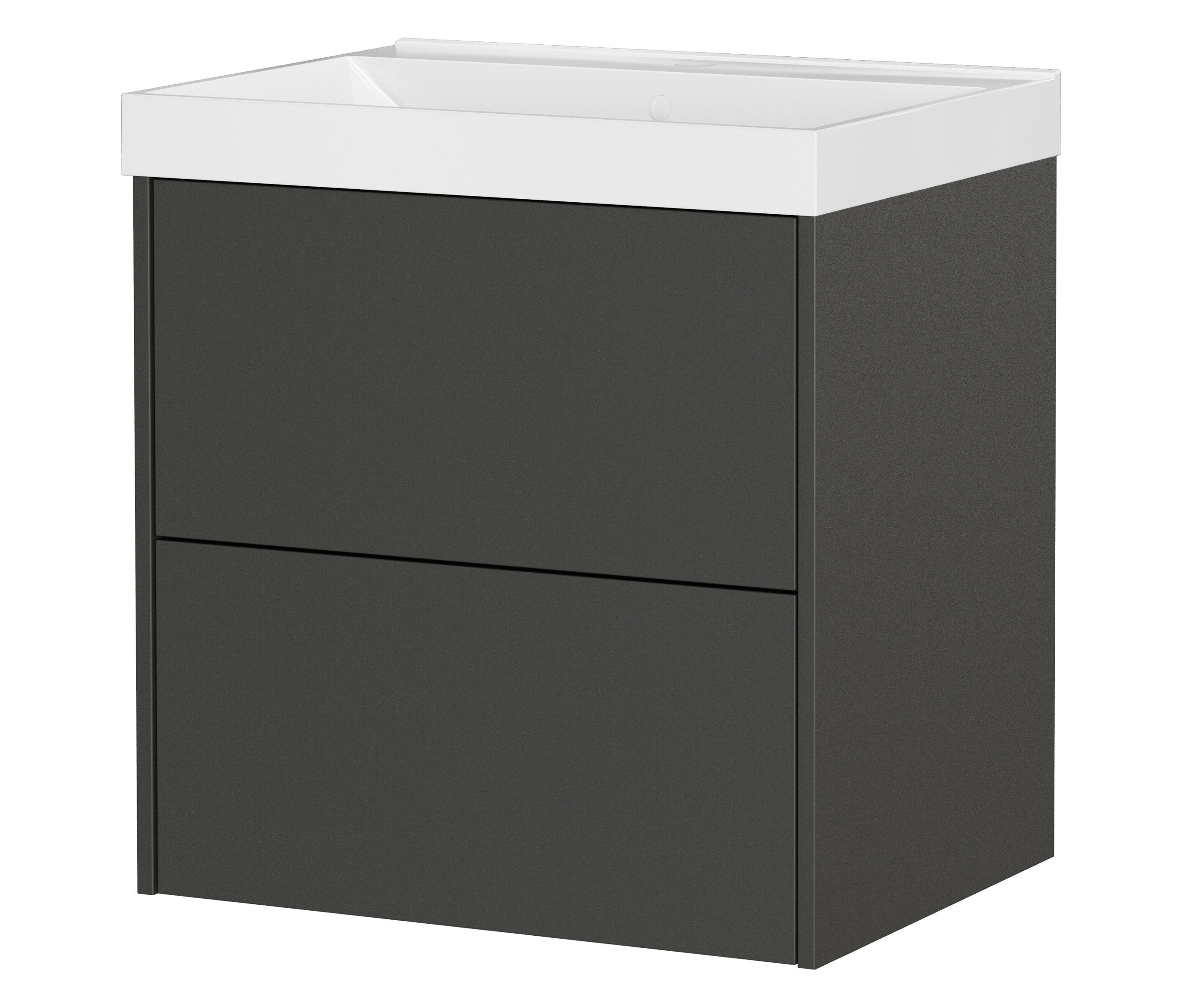 Tchibo - Waschtisch »Bodera« mit Becken - 61x46x65cm - grau - - Holzwerkstoffe