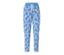 Blaue bedruckte Sweatpants mit Blumenmuster.