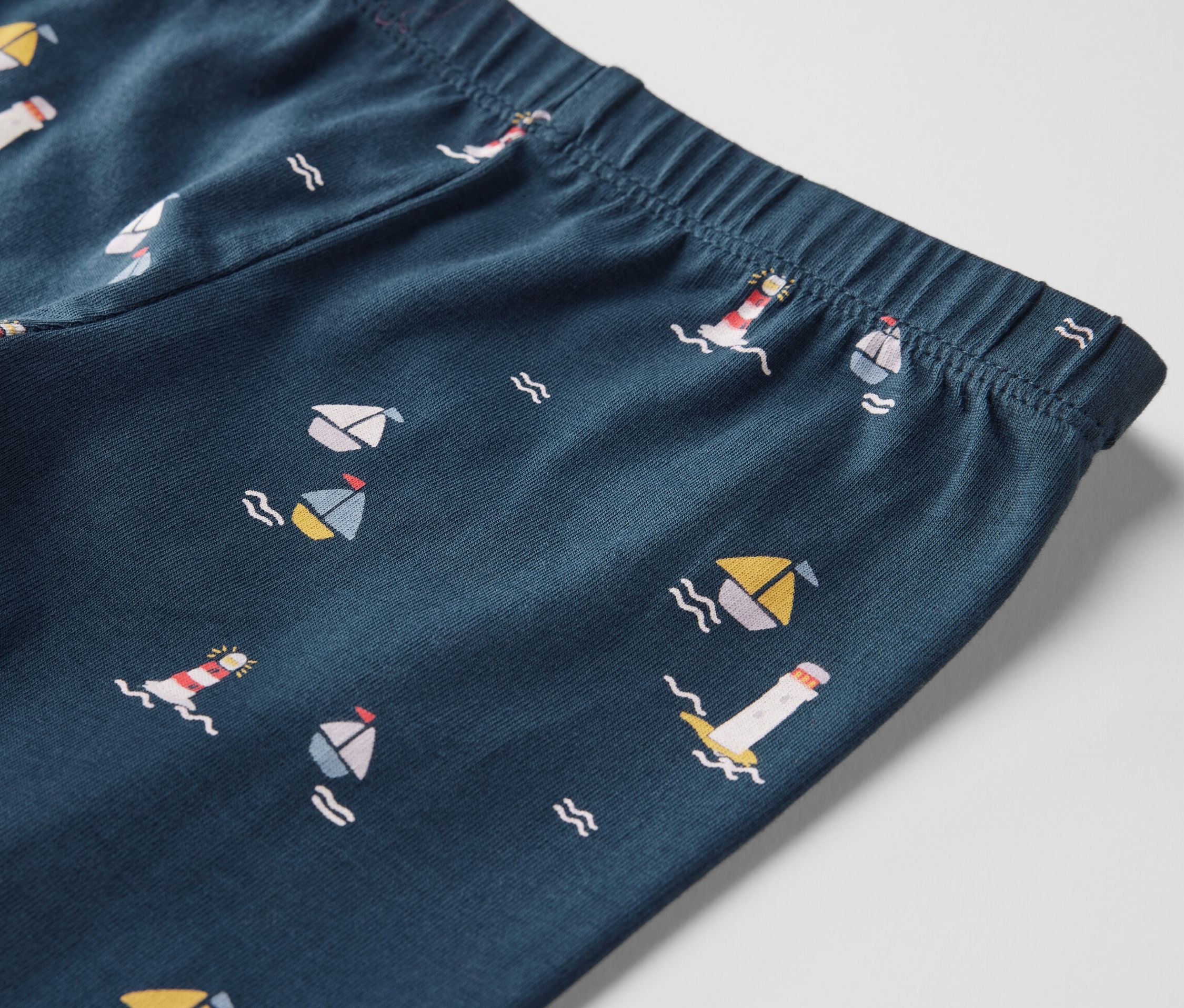 Thumbnail - Tchibo - 5 Kinder-3/4-Leggings - Herren - Gr. 110/116 - graublau/print