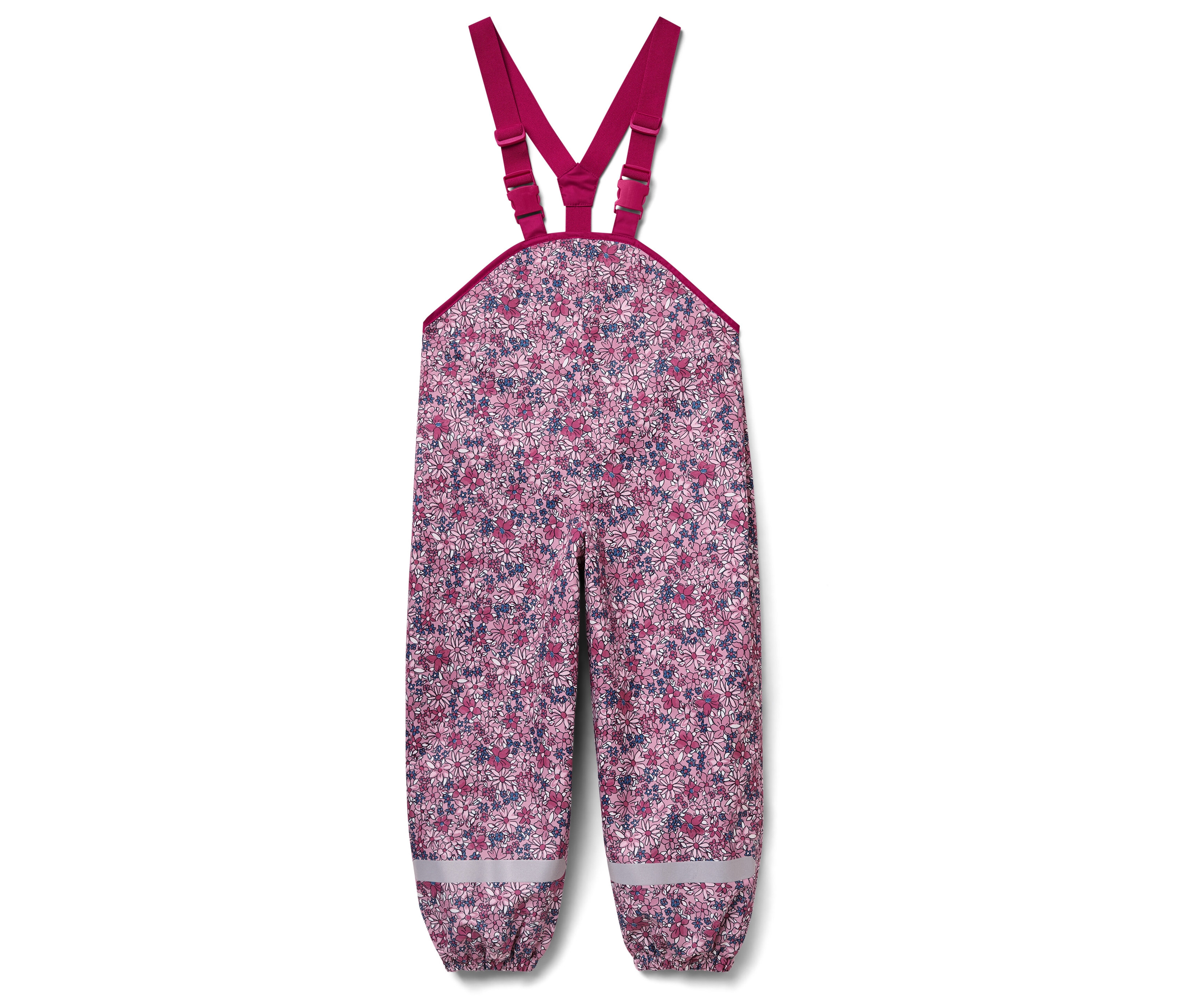 Tchibo - Kinder-Thermo-Regenhose - Mädchen - Gr. 110/116 - rosa/geblümt