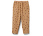 Beige Cordhose mit elastischem Bund und roten Sternen.
