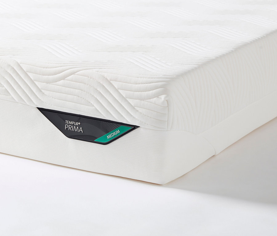 Detail einer weißen Tempur Matratze Prima Medium.