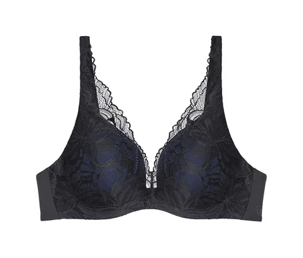 Schwarzer Triumph Body Makeup Illusion Lace WP BH mit Spitze.