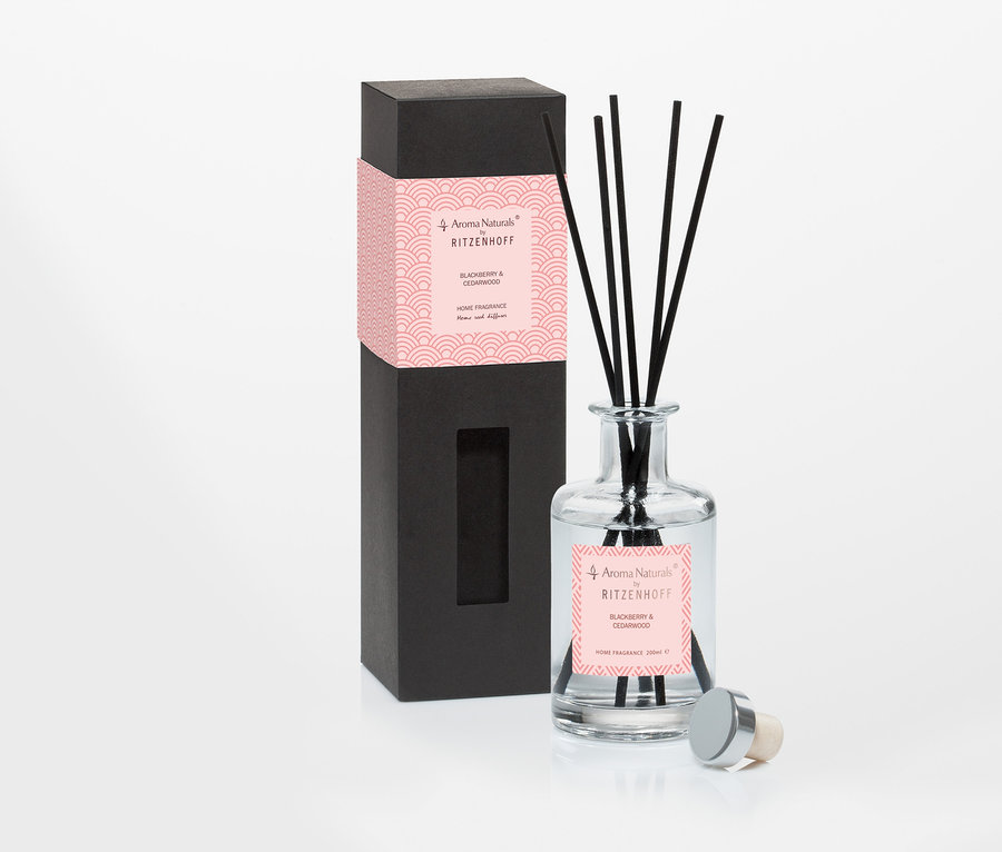 Aroma Naturals RITZBERRY Duftstäbchen und Verpackung.